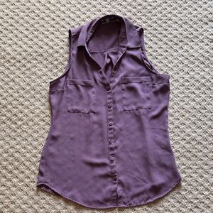 Express Sleeveless Lavender Blouse